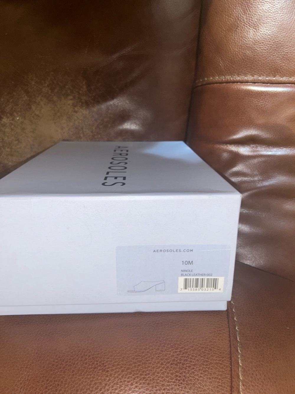 AEROSOLES White and Black Shoe Box